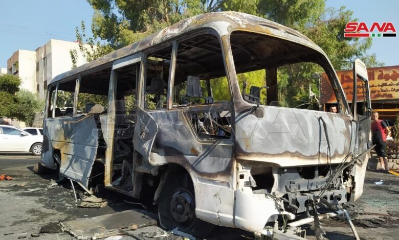 Jihadists Contradict Regime, Claim Bombing of Military Bus in Damascus