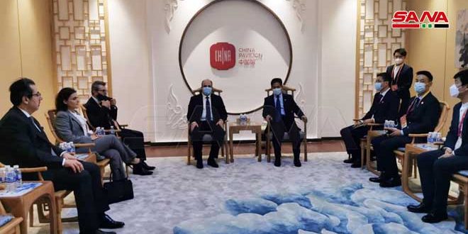 Syria, China Discuss Cooperation at Expo 2020 Dubai
