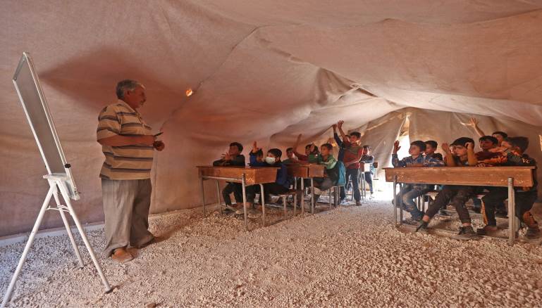 In Idleb, 45% of Children Drop Out of Schools