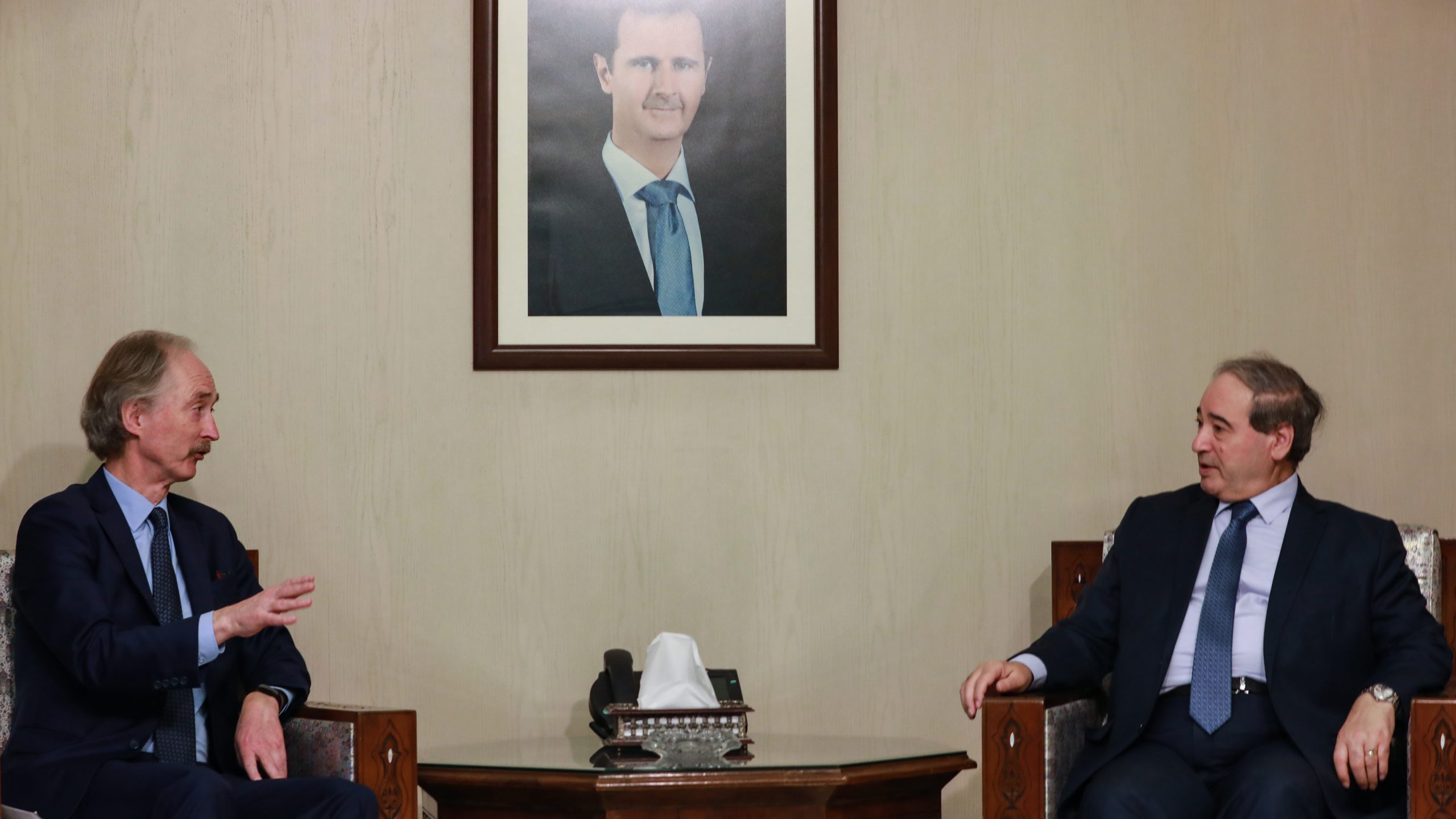 In Surprise Statement, Pedersen: No Party Seeks Regime Change in Syria