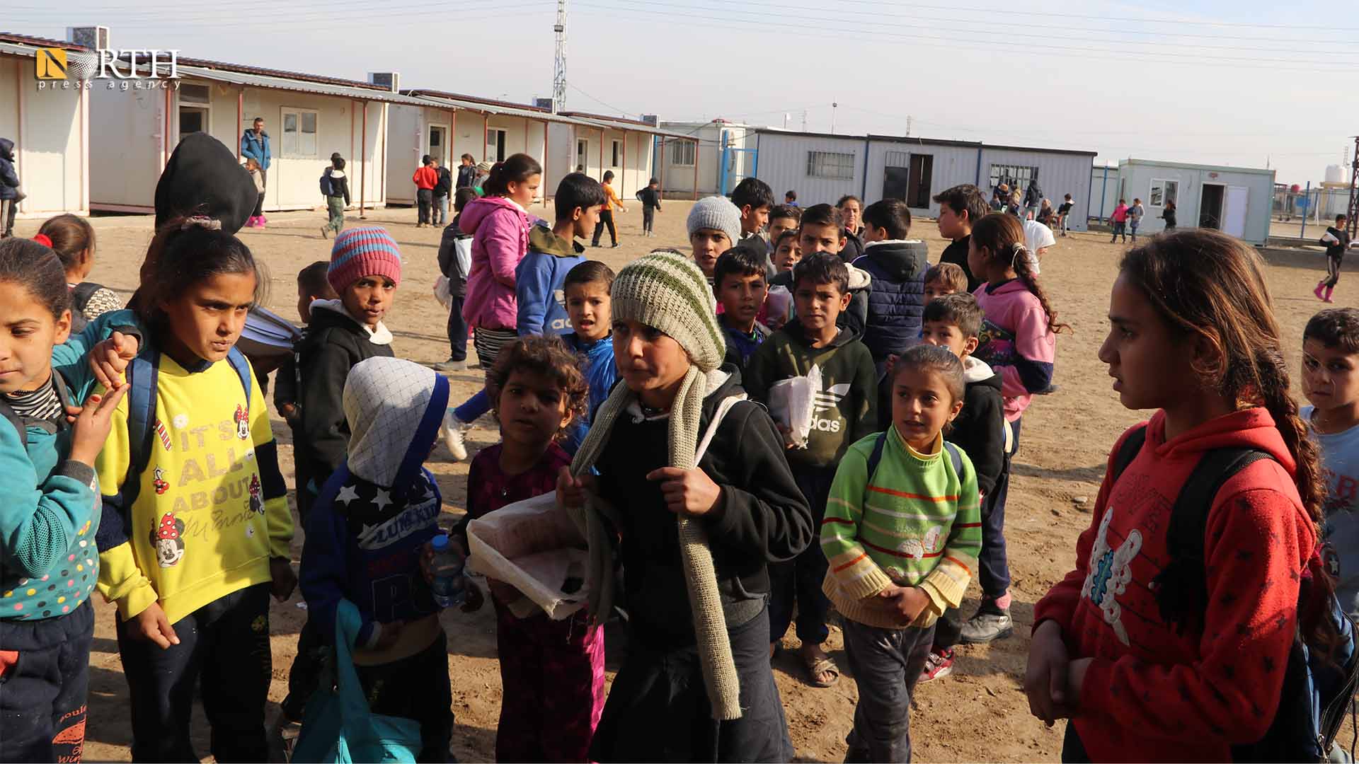 Mass displacement causes overcrowding in an IDP camp’s school northeast Syria (North Press)