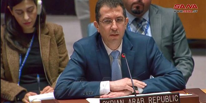 UNSC Meetings on Syria of No Use Unless They Address Terrorism, Occupation: Syria