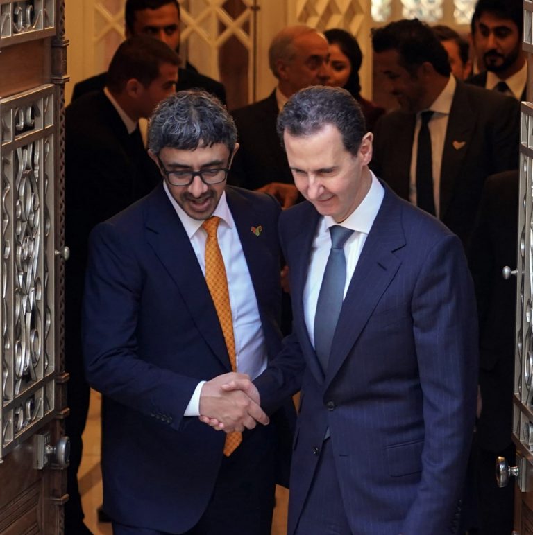 President Assad Meets Sheikh Abdullah Bin Zayed Al Nahyan Talks On Distinguished Syria Uae Ties 3495