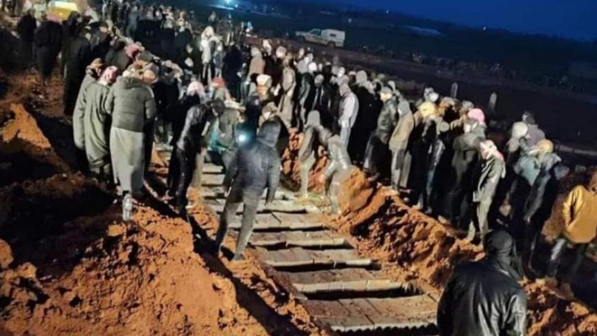 Mass Graves Return to Syria: 50 People Killed by Earthquake Buried in Idleb Countryside