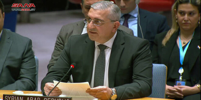 Syria Urges UN Action Against Israeli Aggression Threatening Regional and Global Security”