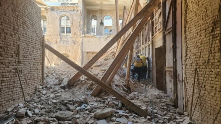 Field teams from the Syrian Civil Defence and the Arab Red Crescent reported facing serious challenges in the rescue effort due to the site's instability and the risk of further collapse