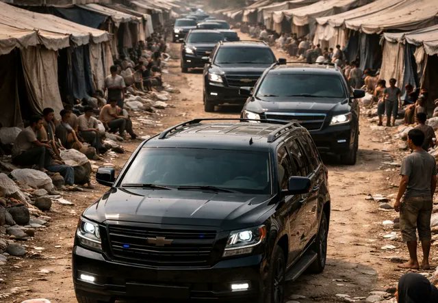 Despite repeated government statements emphasizing limited resources and the difficulty of the current phase, certain practices—such as high-end car convoys and conspicuous security escorts—tell a different story,