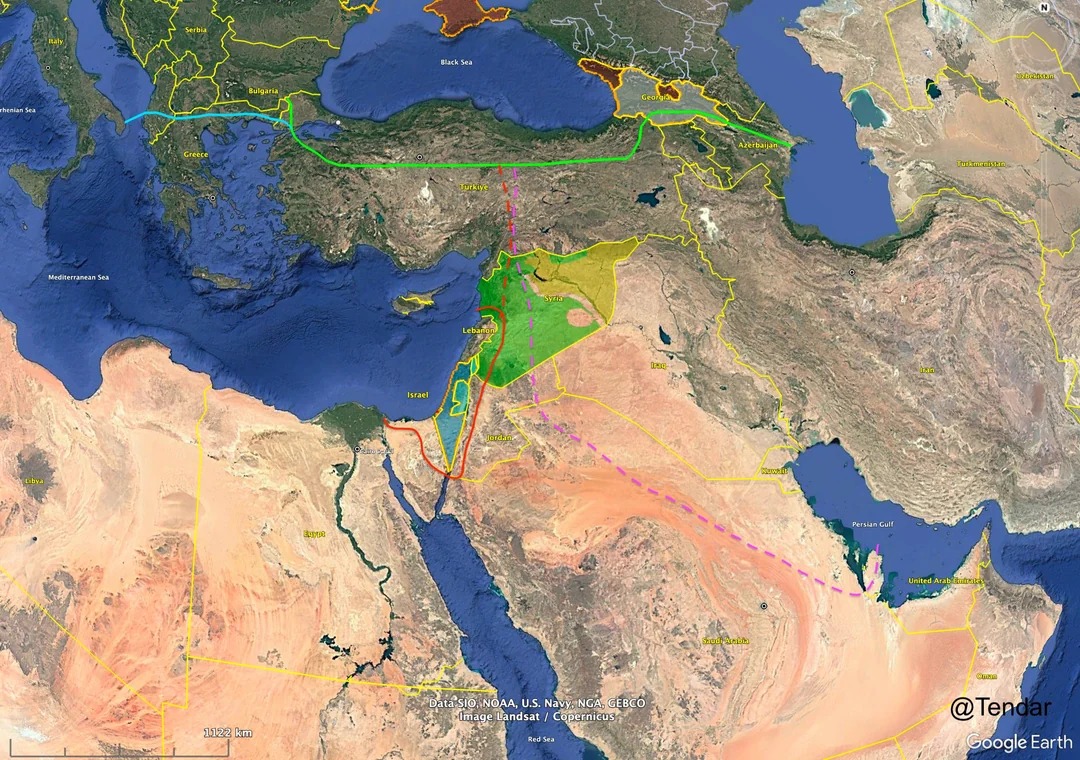 Prospective Strategic Projects Economic specialists argue that Syria’s geography, linking three continents, places it at the forefront of potential East-West transit routes.